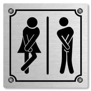 WC společné, 100x100mm, stříbrná, Kansas